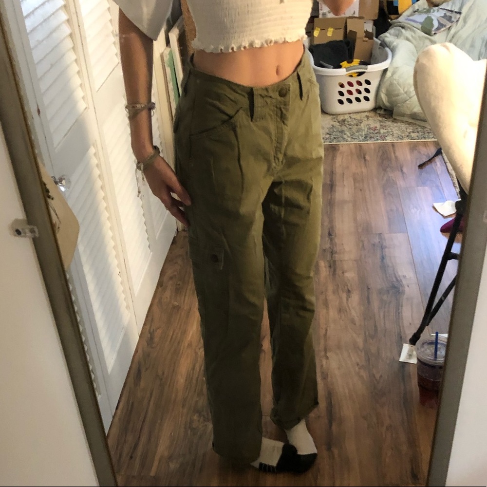 Thrifted green cargo pants